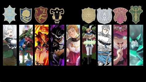 The entire group of magic knight commanders
